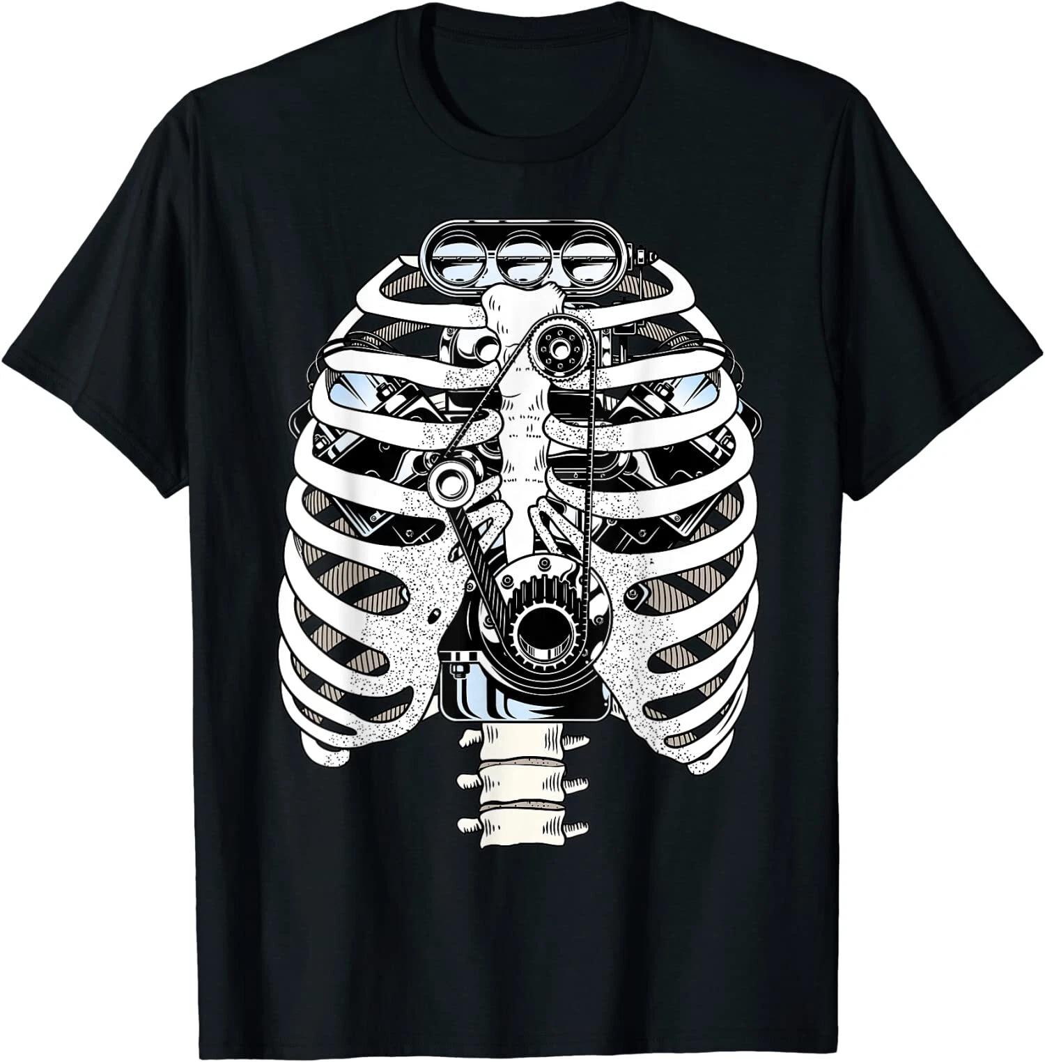 Cool Mechanic Car Engineer Skeleton, Mechanics Gift T-Shirt XXXXL