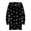 Women's Gradient Print Fashionable Loose Zipper Fleece Hoodie Jacket