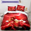 3pcs Sonic Bedding Set Duvet Cover Closure Includes 1 Duvet Cover & 2 Pillowcases, Soft and Comfortable for All Seasons.