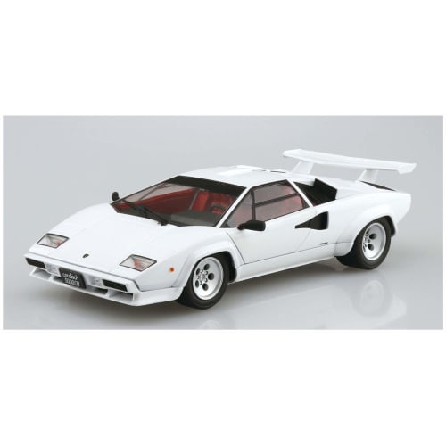 Aoshima Bunka Kyozai 1/24 The Supercar Series No. 9 1985 Lamborghini Countach 5000QV Plastic Model
