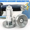 CNC Aluminum Zinc Zinc Alloy Motorcycle Handlebar End Caps Bar Ends Weights  Handlebar Protection