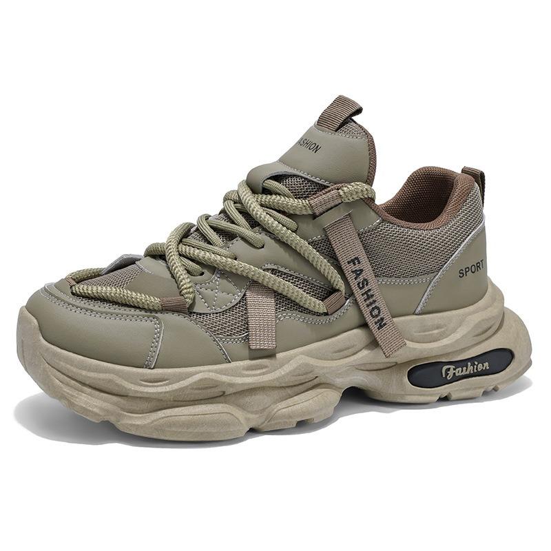 Mode Herbst Dicke Sohle Herren Freizeit Vulkanisierte Schuhe Jahreszeiten Vielseitige Tennis Sneaker Outdoor Elastizität Dämpfung Laufschuhe
