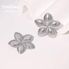 Hypoallergenic Vintage Waterproof Minimalist INS Retro Temperament Earrings Geometric Flowers Simple and Advanced Sense Does