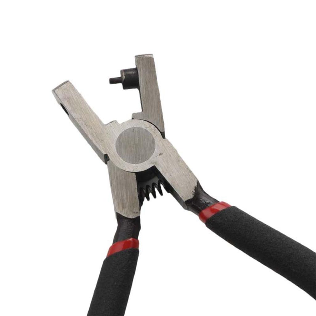 Wytrzymałe szczypce dziurkujące 2 mm średnicy Metalowe szczypce dziurkujące Narzędzie do tworzenia biżuterii Paski skórzane Paski do zegarków