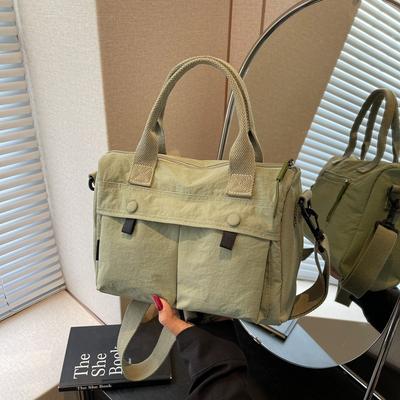 Multi-pocket Handbag Large Capacity Simple Casual Women's Shoulder Bag Versatile Commuter Student Messenger Bag