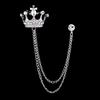 1Pcs Temperament Chain Brooch Vintage Collar Jewelry  For Women Dress Mens Shirt Suit Set
