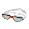 WEZHO Adult Plated Swimming Goggles with Integrated Earplugs