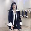 Mote Vår Ny Løs False Todelt kåpe og jakker Temperament Suit Coat