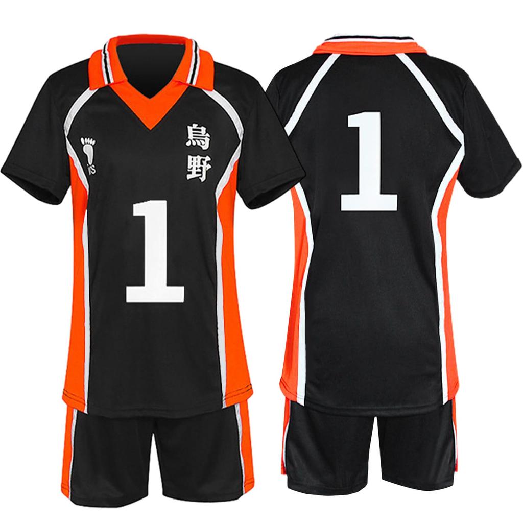 Karasuno High School Haikyuu Cosplay Costume Featuring Daichi Tobio Shoyo and Koshi Volleyball Short Student 5 Sizes [Formemory] T-Shirt Uniform,