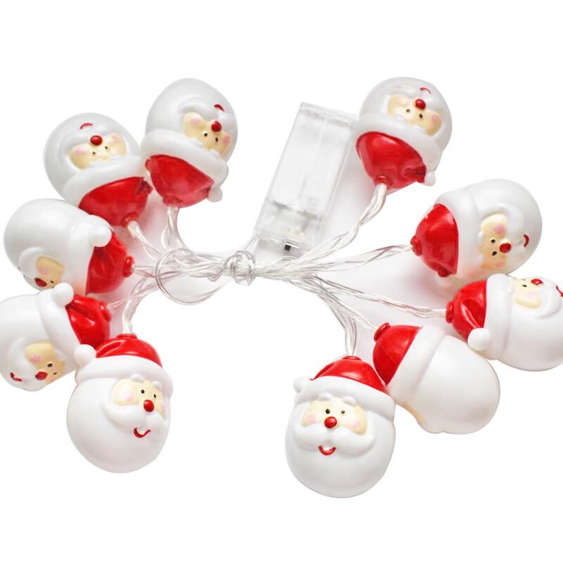 LED Santa Claus Head Christmas String Lights