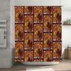 Gothic Shower Curtain Dark Academia Aesthetic Vintage Tapestry Halloween Decor Washable Bathroom Set Artistic Home Decor