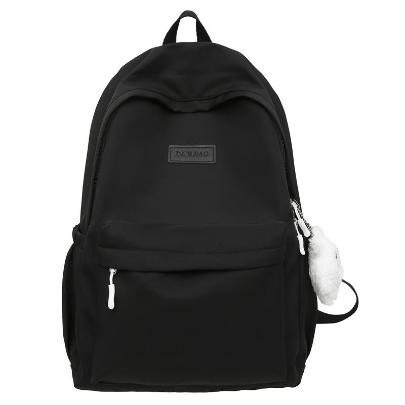 Damen Rucksack Neu Einfach Lässig Einfarbige Kleine Frische Stil Große Kapazität Schultasche Für Mittelschüler
