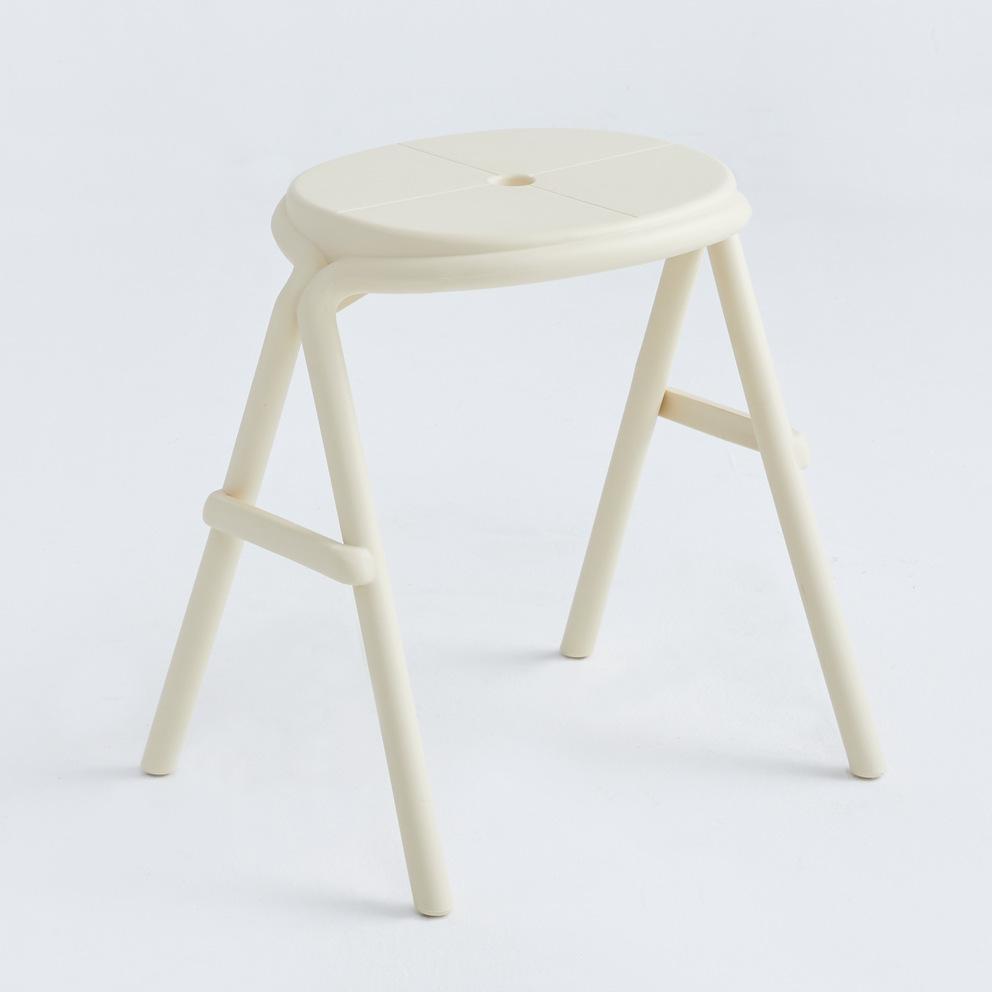Nordic Plastic Stools Thickened Dining Stackable Stool Hallway Ottoman Footrest Folding Stool Bathroom Stool Shower