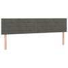 Box Spring Bed with Mattress Dark Gray 160 x 200 cm Velvet