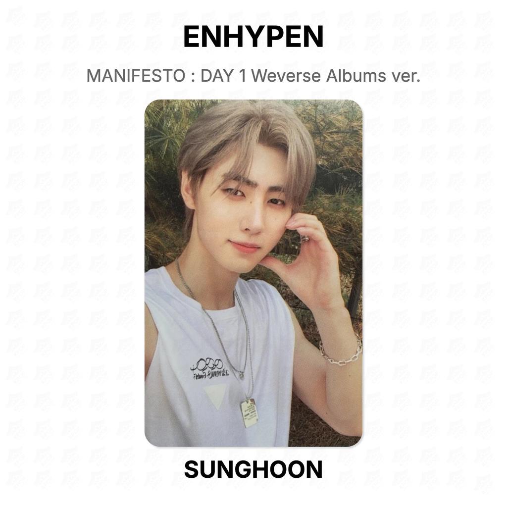 ENHYPEN MANIFESTO : DAY 1 Weverse Albums Ver. Official Photocard