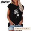 JPNTKY Women's Fashion Casual Sleeveless O-Neck  Blouses & Shirts