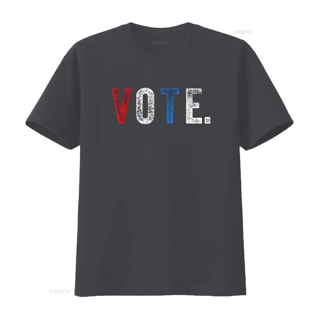 Vote T Shirt 2024 Election Voting Right Vintage Style vintage Washed Slightly fashion designer clothes Comfortable homme Casual