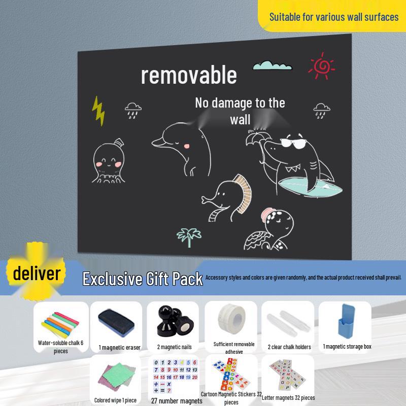 Removable Soft Whiteboard & Green Chalkboard Sticker for Home, Office, or Teaching