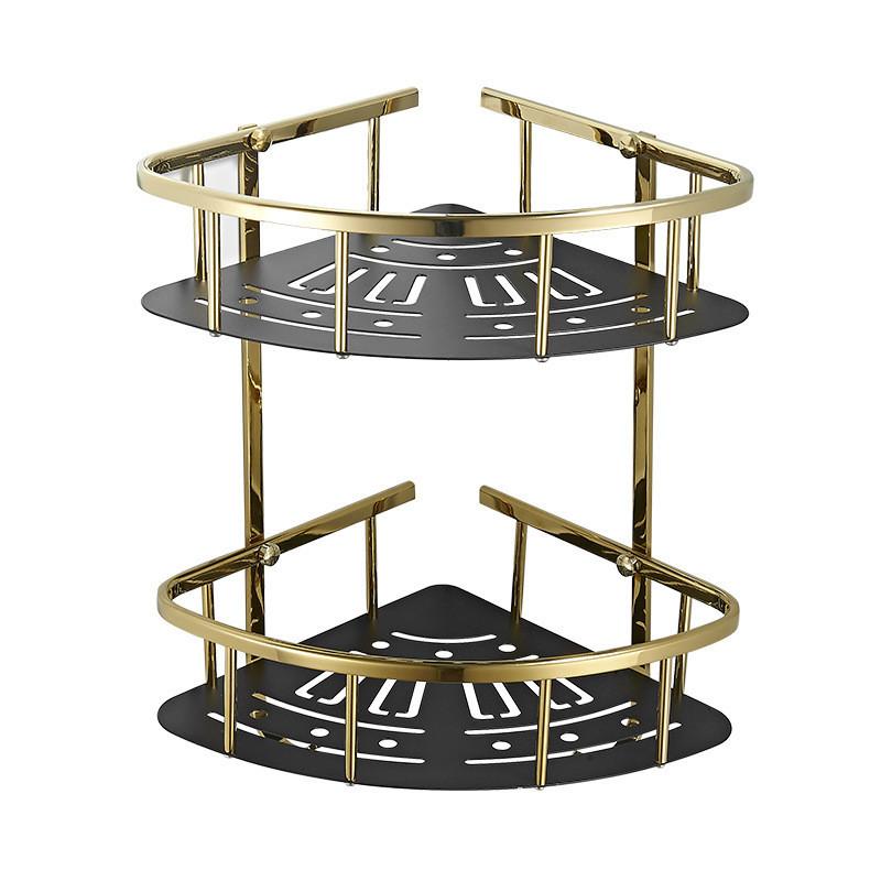 

Угловая полка Tuqiu, латунная полка для душа в ванной, золотая полка для душа в ванной, держатель для душевой кабины, настенная полка для ванной