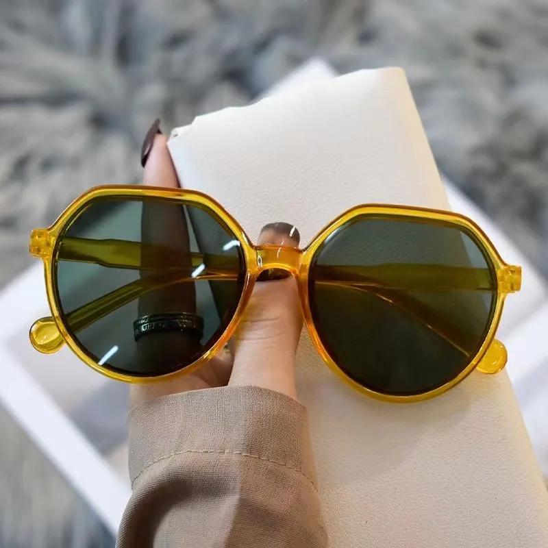 

Trendy Goggles Women Trend Lenses Personalized Circular Frame Sun Eyeglasses Ins Korean Style Candy Color Sunglasses Lentes De Sol