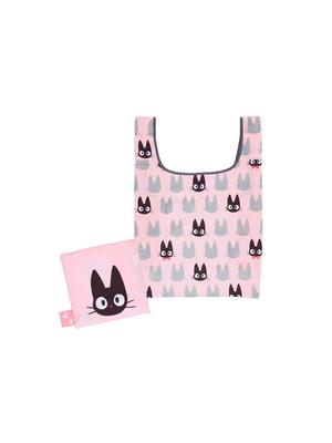 Marushin Eco Ghibli Delivery Service Jiji Made with Recycled Shopping 1165038300 Bag, Kiki's Pattern, Polyester, Bag,