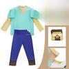 Minecraft Diamond Armor Cosplay Costume With Polyester Material For Game Anime Role Play
