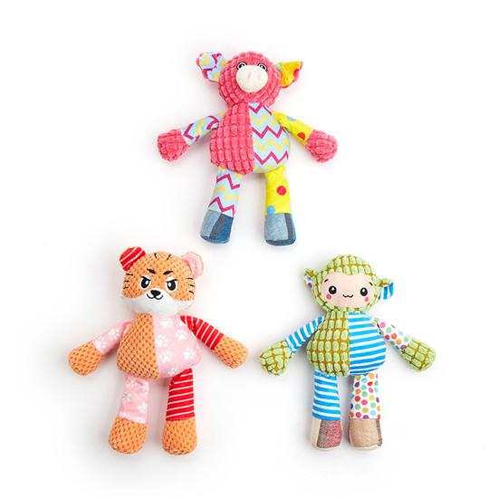 Plüsch Quietschie Hundespielzeug Weiches Stofftier Hund Kauspielzeug Niedliches Plüsch Fuchs Elefant Spielzeug Hält Hunde beschäftigt für aggressive Kauer Kleine Mittlere Hunde