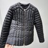 M's new Xiaoxiangfeng light down jacket women's short round neck white duck down warm jacket