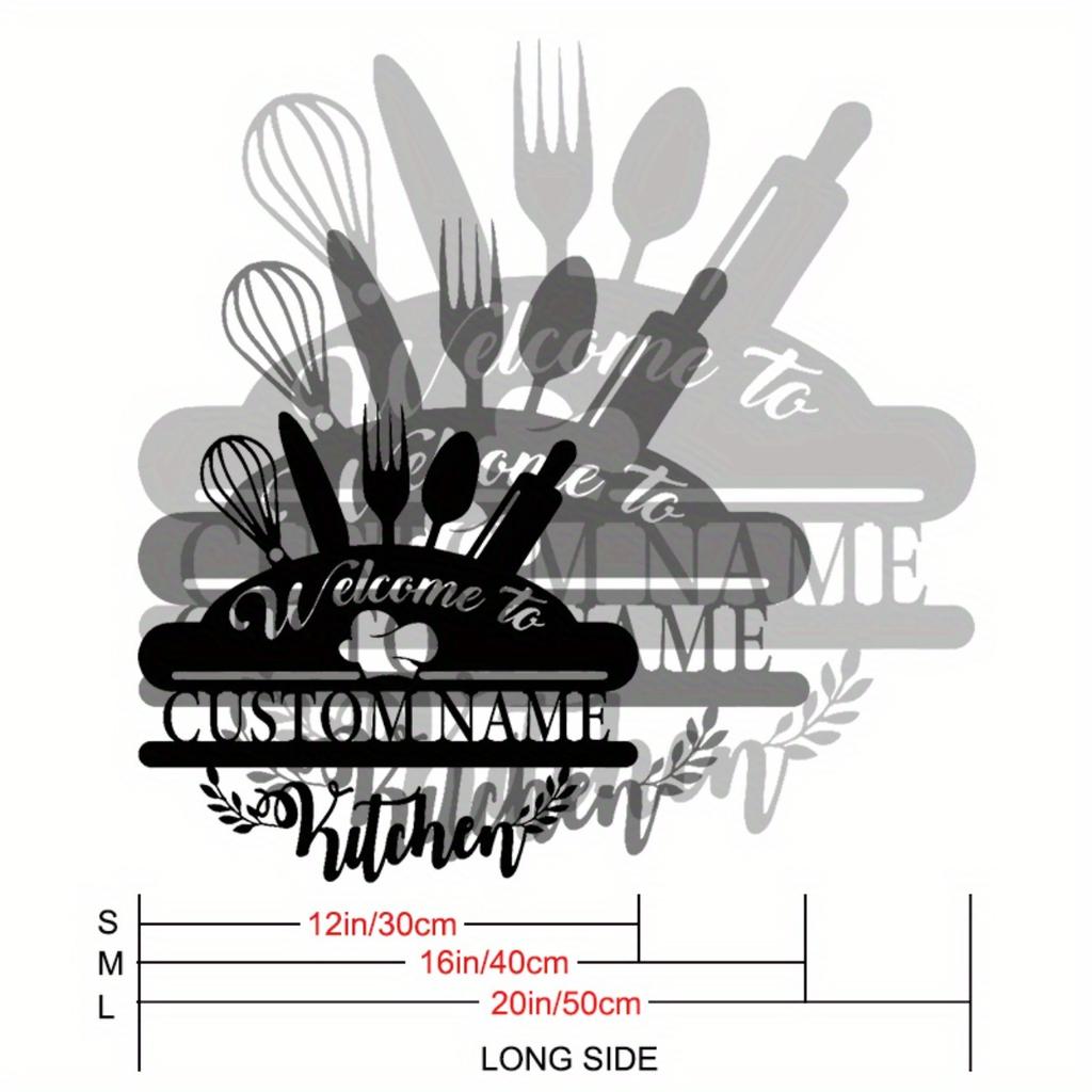 Personalized Rustic Farmhouse Metal Sign Custom Wall Decor For Kitchen Patio Office