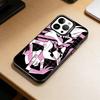 D-Hazbin Hotel  Phone Case For iPhone 17,16,15,14,13,12,11 Plus,Pro Max,XS,Colored Silver Plated Inside Cover
