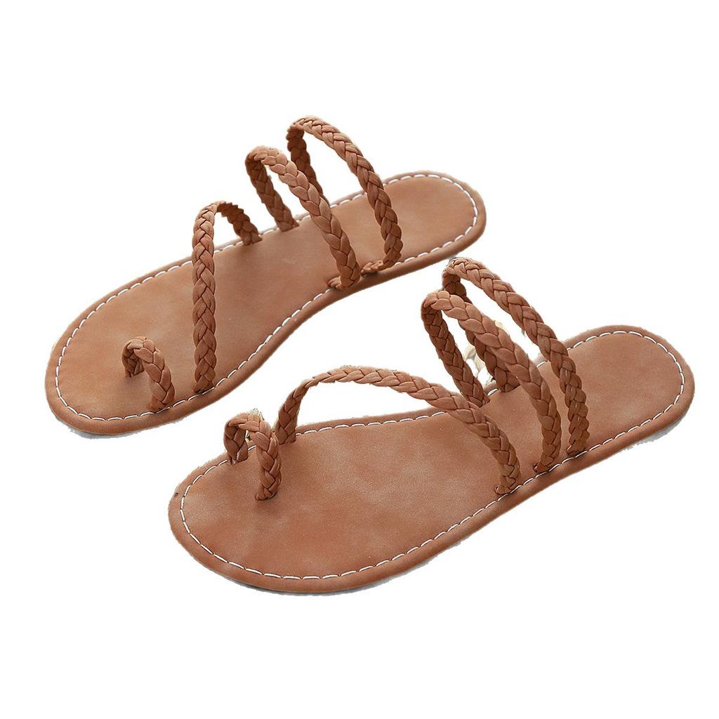 Flat-bottomed Slip-on Shoes, Large Size, Low Heel, Women's Sandals Devotion