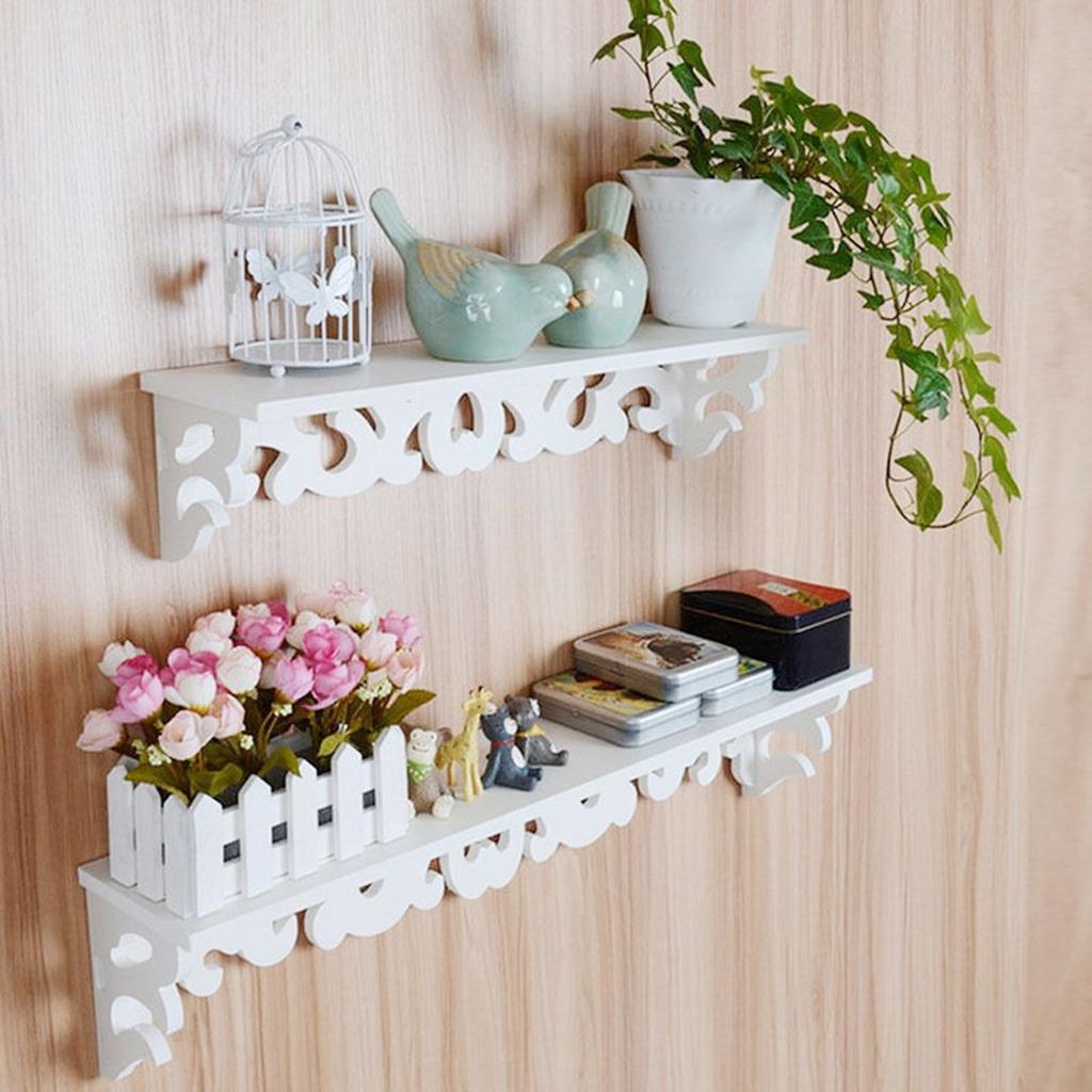 Pvc Rack Wall Shelf Best PVC Board White Carve Display Wall Shelf Rack Storage Ledge Home ...