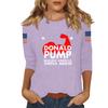 Women's Casual Fashionable Sexy Comfortable Neck Three-Quarter Sleeve Top