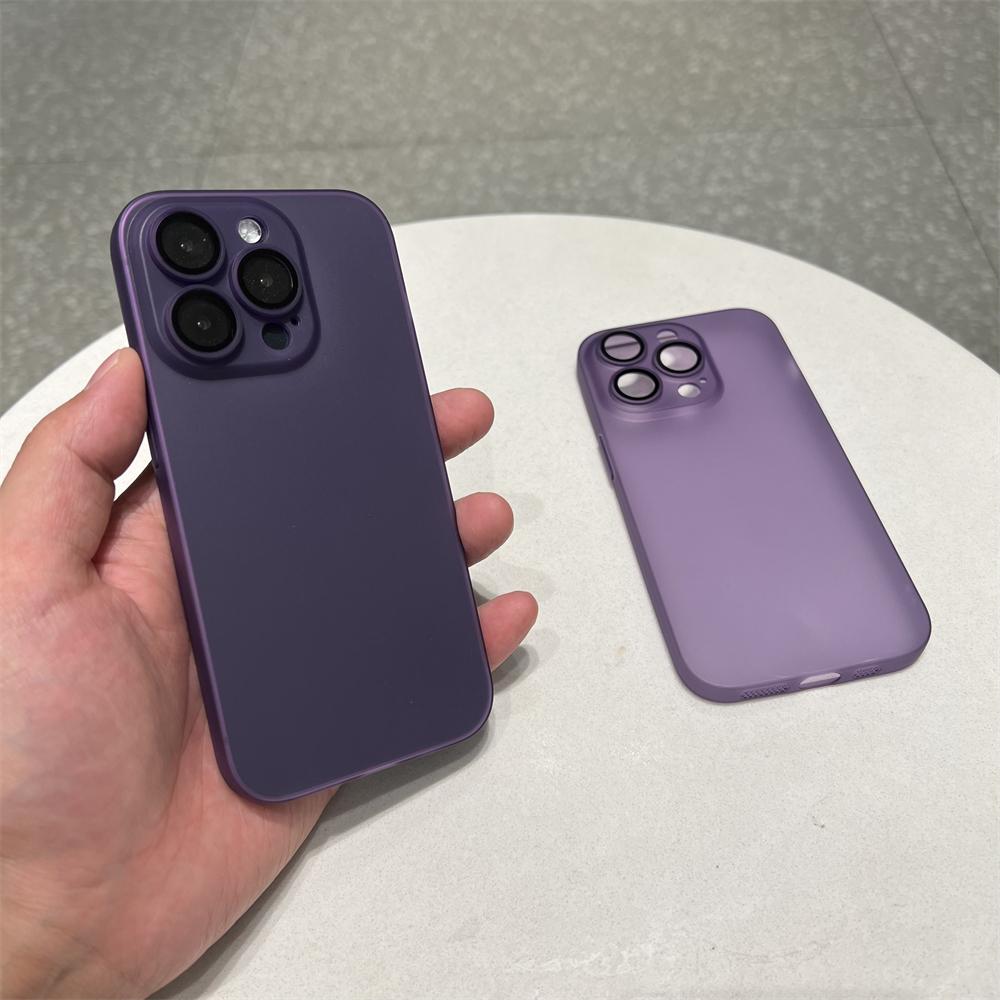Matte Translucent Shockproof Tpu Case For Iphone 14 13 12 11 Pro Max 14plus Clear Frosted Armor Skin Cover With Lens Glass Funda