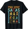 Vintage Das epische Epos Ithaka Odysseus Musikalische Weisheit Donner T-Shirt