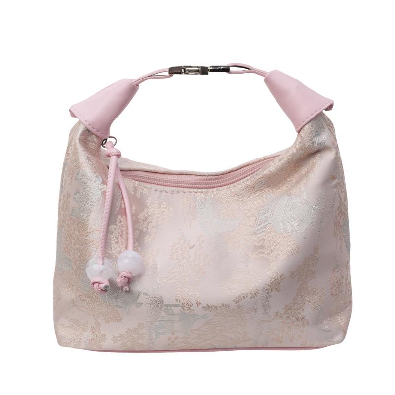 Embroidery Bag Women's New Spring and Summer Shoulder Messenger Bag Handbag Dumpling Bag