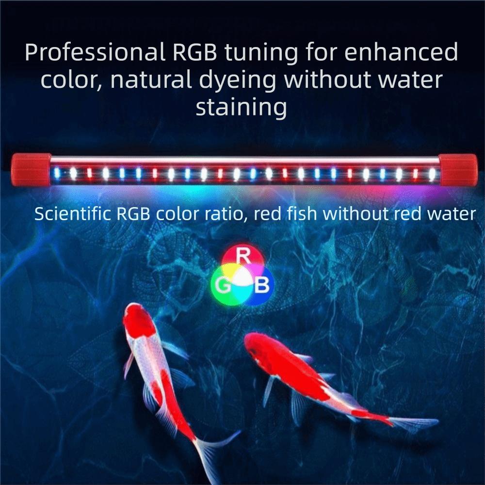 EU Plug Fish Tank Light Lighting Color Fish Brightening Lamp Underwater Aquariums Decor