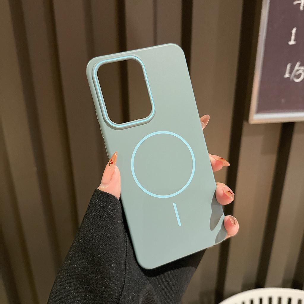 Soft color scheme Magnetic mobile phone case is suitable for Xiaomi Mi 15Pro trend 14PRO large hole protective case 14ultra