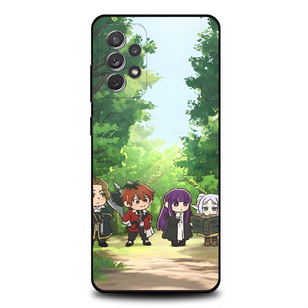 Frieren Sousou No F-Frieren Phone Case For Samsung S 25,24,23,22,30,21,10,9,Ultra,Plus,Lite,FE,4,5G Black Soft Case