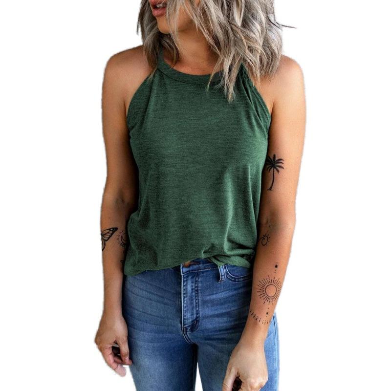 Women's New Hanging Neck Sleeveless Vest Top