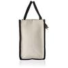 A-Z Letter Canvas Tote Bag Women Large Capacity Shoulder Handbag Contrast Color Thick Fabric Reusable Shopping Bag