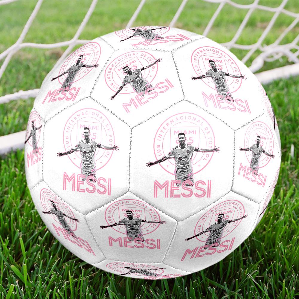 1 pezzo Messi Taglia 5 Pallone da Calcio Cucito a Macchina per Allenamento e Partite all'Aperto Regali per Appassionati di Sport