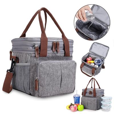 Thermotasche für Camping, wasserdicht, verdickte Kühltasche, große isolierte Picknick-Lunchtasche, Kühler, Lebensmittelkühlschrank für Reisen und Wandern