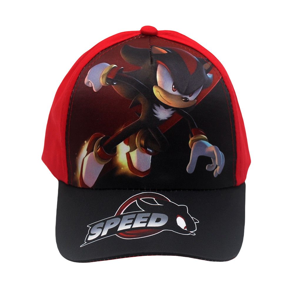 Sonic Print Theme Baseball Cap - Cute Sonic Boy Sun Hat for Children - Baseball Cap with Brim