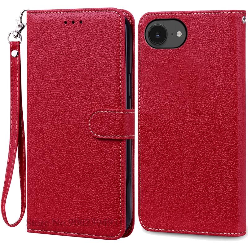 For iPhone 16e Case Leather Flip Wallet Cover For iPhone 16E Case Stand Book Fundas For iPhone 16e 16 E 2025 Phone Case Coque