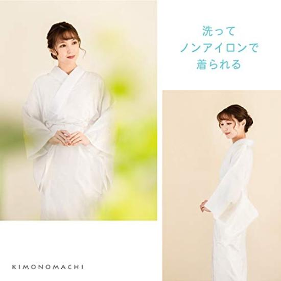 [KIMONOMACHI] [Kyoto Kimono Town] Washable Nagajuban (undergarment) with Collar and Collar Support, Size M