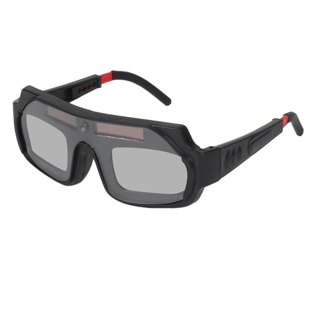 New Automatic Dimming Welding Glasses Anti-glare Auto Darkening Welding Protective Goggles Solar Eye Protective PC Glasses чёрный