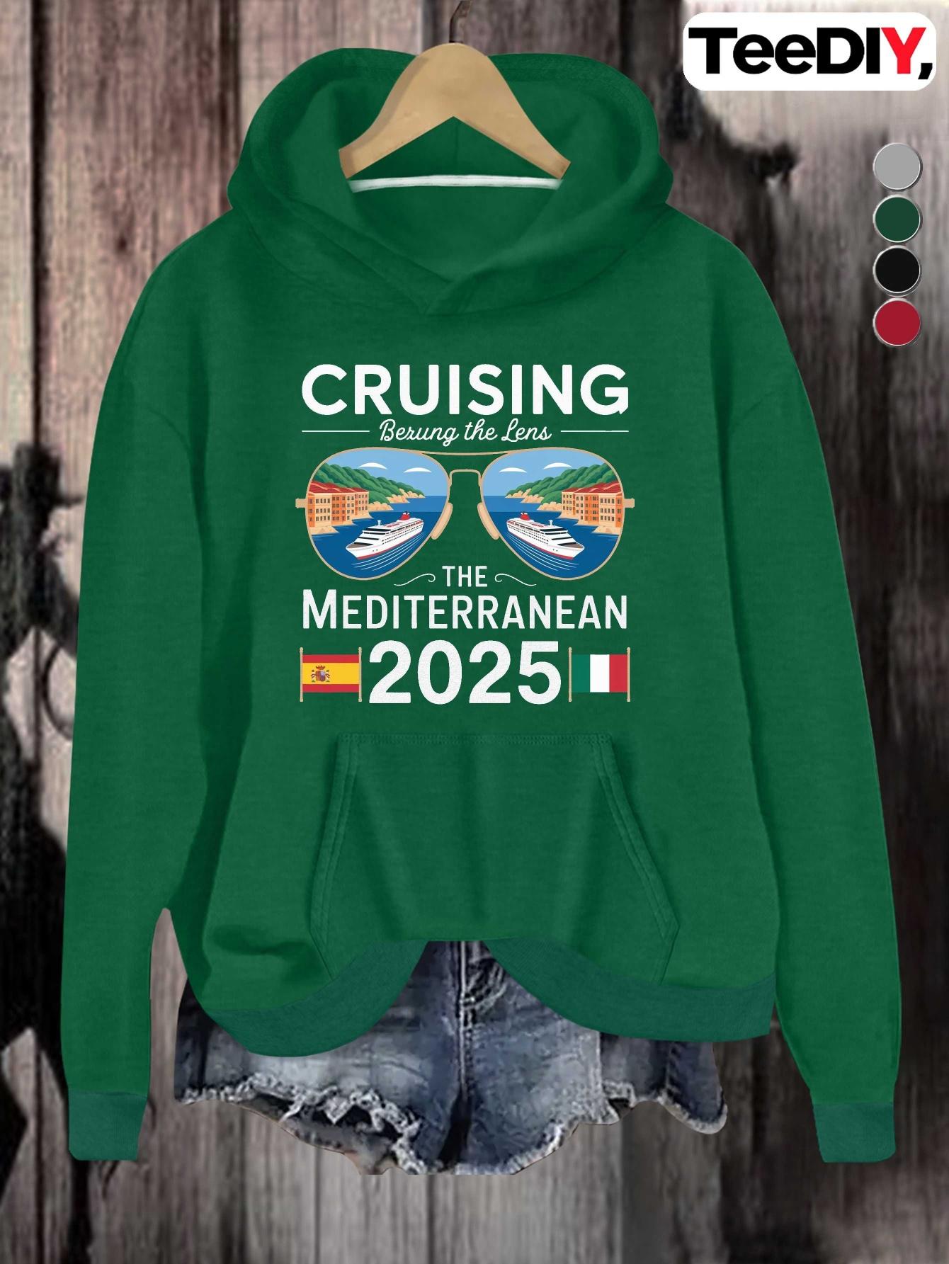 

Mediterranean Cruising Sunglasses Poster women s hoodies S