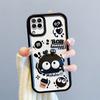 KEYSION Shockproof Case for Samsung A12 A22 4G with Lanyard Silicone Cute 3D Cartoon Doll Phone Cover for Galaxy M32 M12