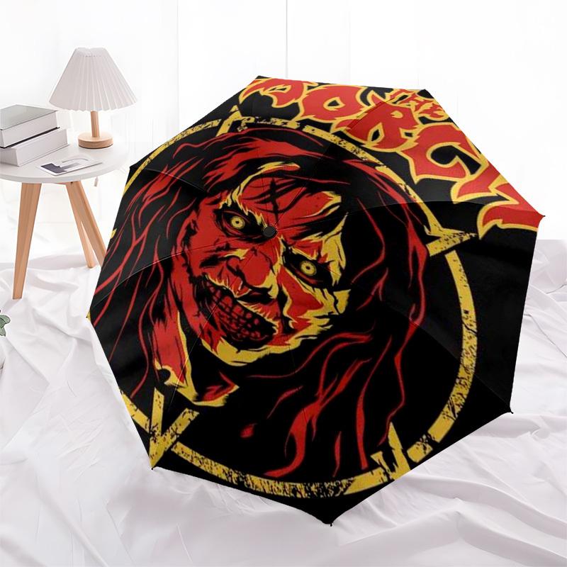 

1pc The Borgias Outdoor Umbrella - Automatic Opening/Closing, Portable 3-Fold Design with Iron Frame - Perfect Gift for Fans and Travelers.L030